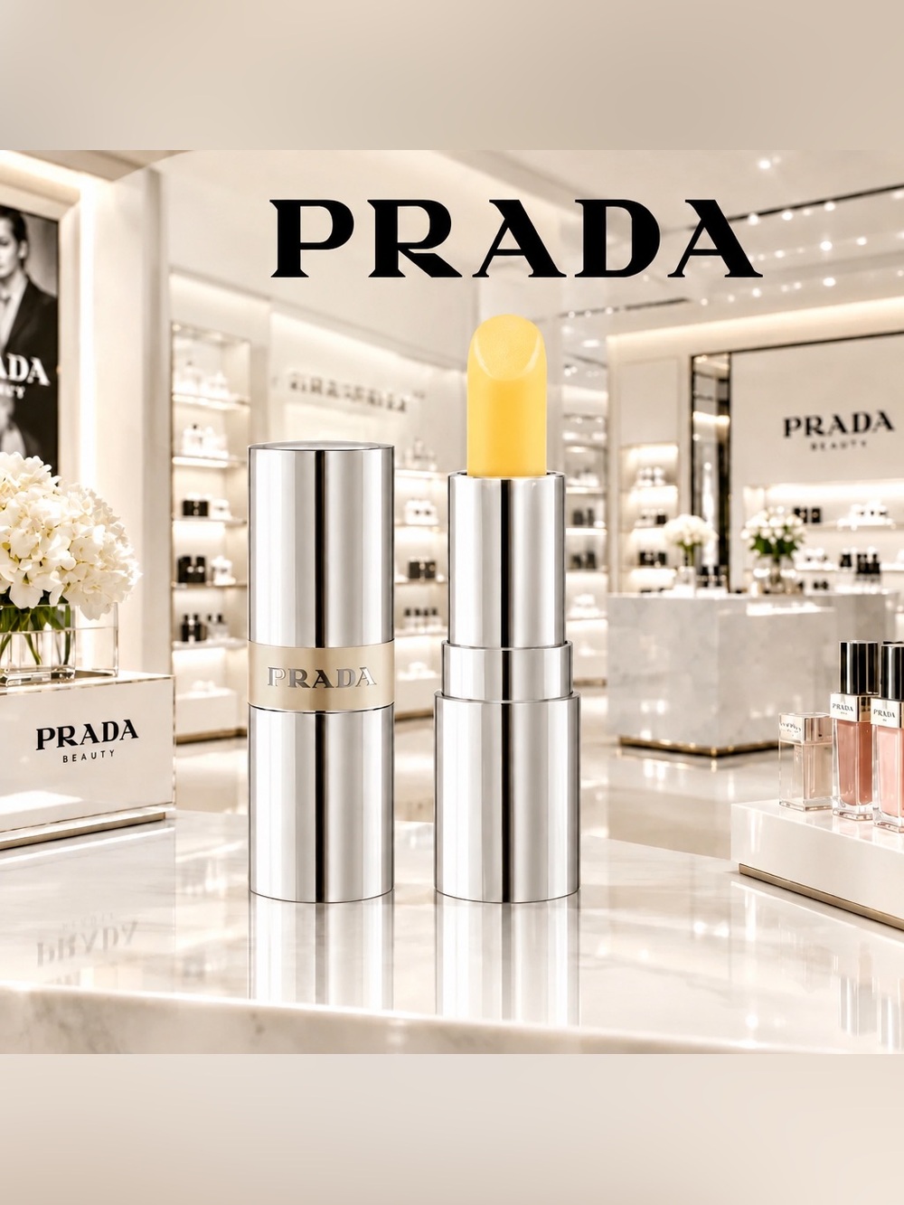PRADA Mini lip Balm - U002 Banana Yellow (0.04 oz / 1.3 g) travel-size